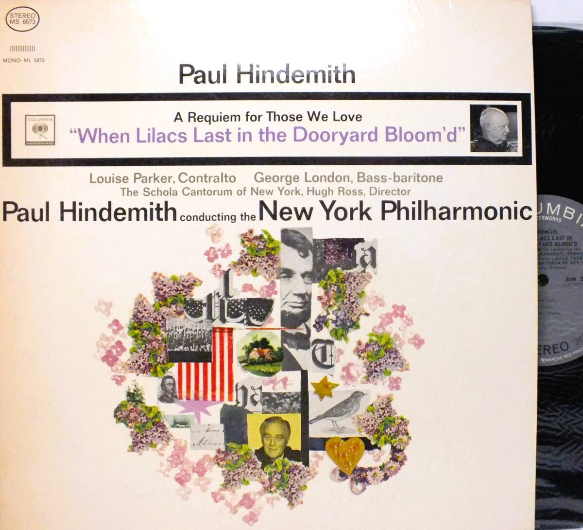 MS 6573 パウル・ヒンデミット HINDEMITH WHEN LILACS LAST IN THE DOORYARD BLOOM'D LP【8商品以上同梱で送料無料】2510拍卖