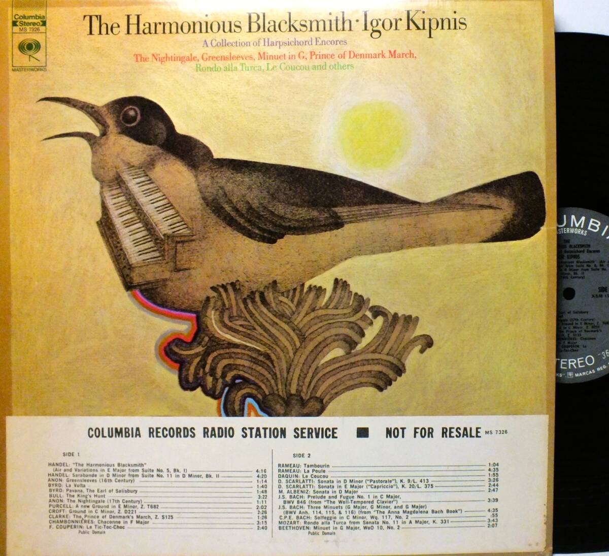 MS 7326 【ハープシコード】イーゴリ・キプニス IGOR KIPNIS THE HARMONIOUS BLACKSMITH LP【8商品以上同梱で送料無料】2510拍卖