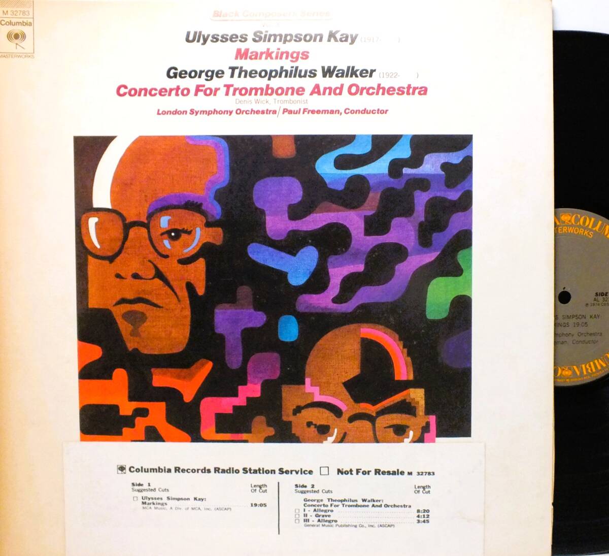M 32783 ポール・フリーマン FREEMAN ジョージ・ウォーカー CONCERTO FOR TROMBONE AND ORCHESTRA LP【8商品以上同梱で送料無料】2510拍卖