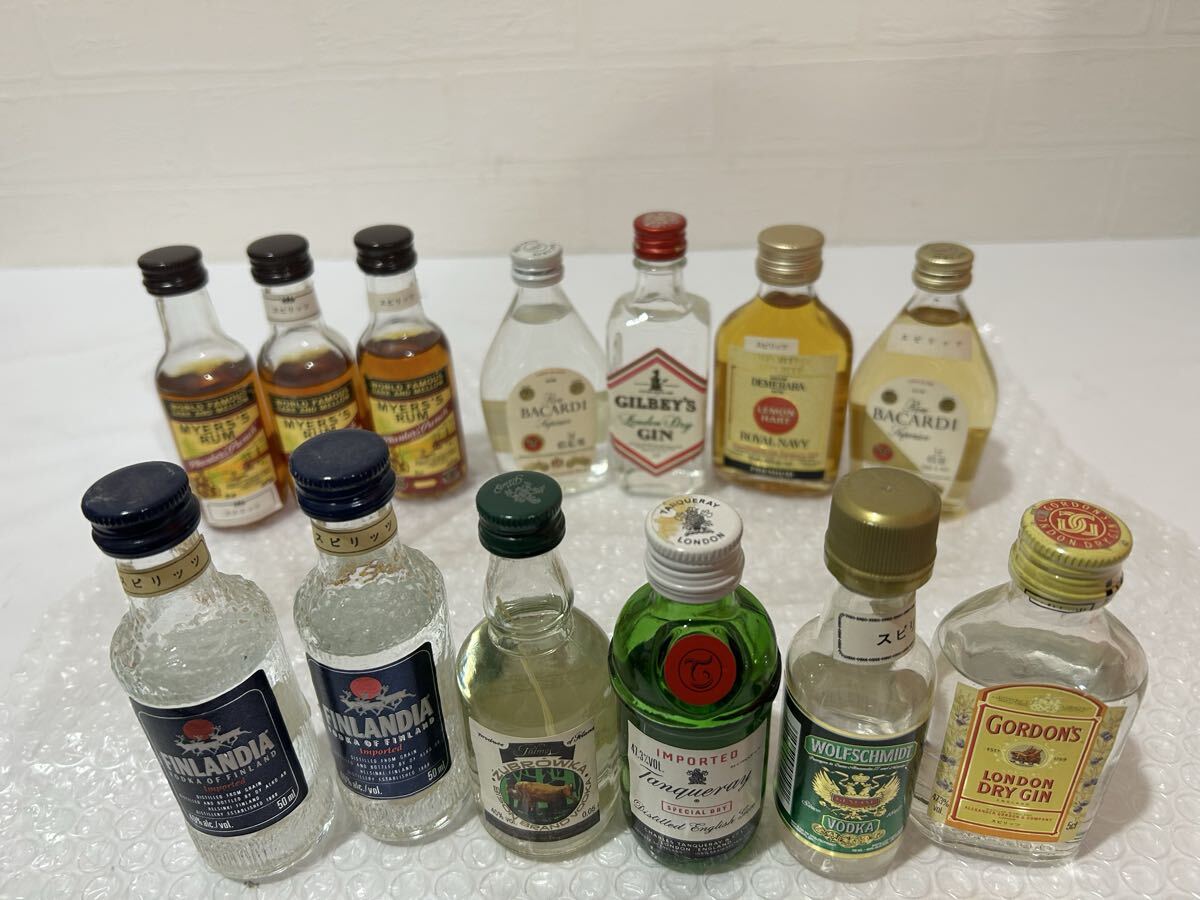 ☆スピリッツ 13本セット ☆ジン ☆50ml ☆古酒 ☆セットお得 拍卖