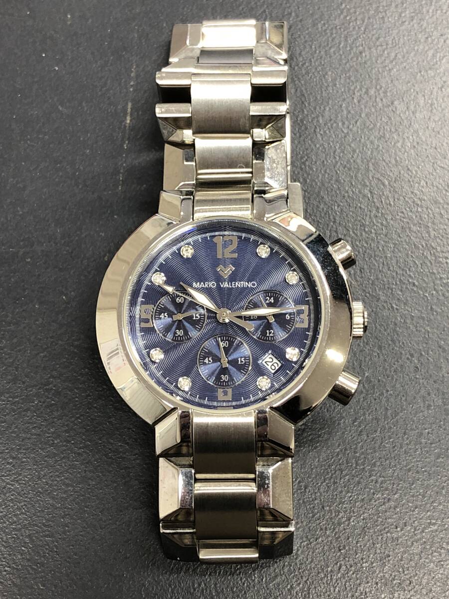 HB4994 動作未確認 MARIO VALENTINO マリオバレンチノ ヴァレンティノ クロノグラフ MV-1095 ジャンク拍卖