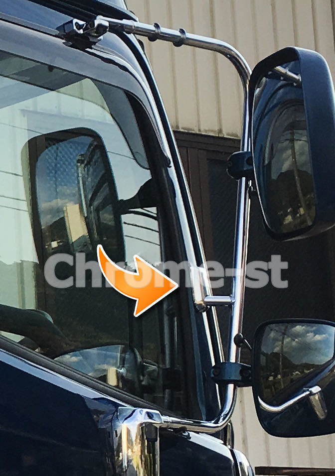 HINO 17プロフィア&レンジャー メッキ製 運転席側ブレ防止ステーカバー拍卖