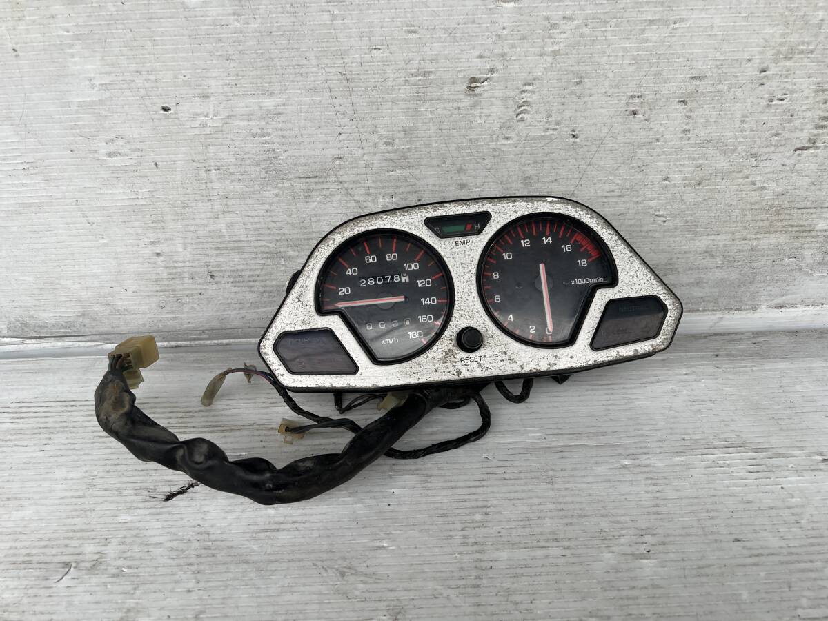 ヤマハ FZ250 フェザー PHAZER 1HX 純正 スピードメーター 破損無し走行距離 28078㎞拍卖