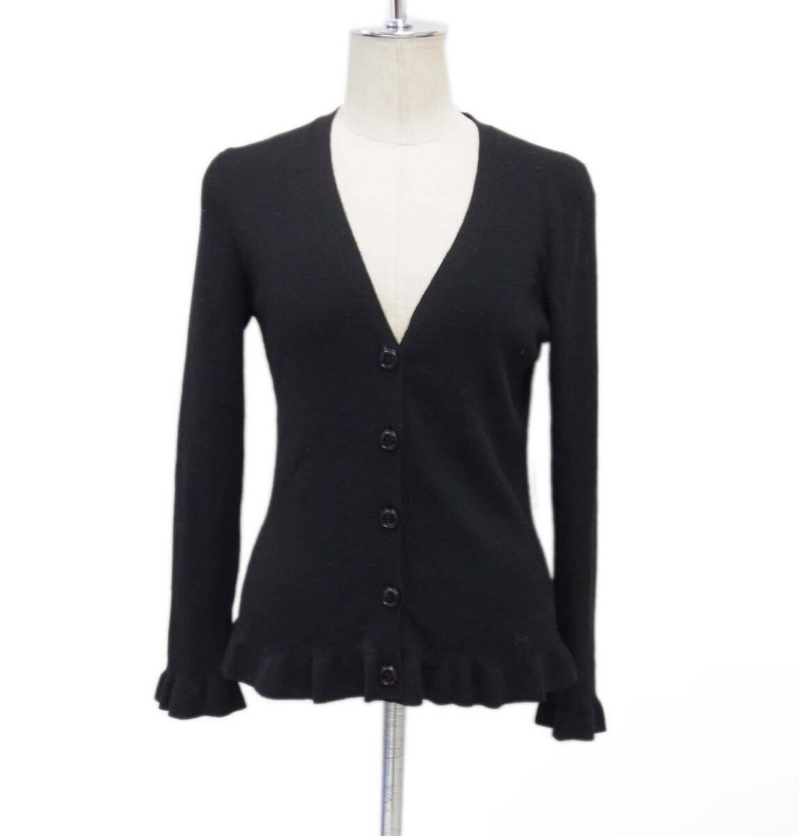 良品25万円●BURBERRY バーバリー シルク カシミヤ ジャケット 2 M●レディース カーディガン拍卖