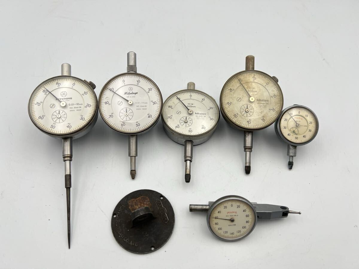 ● 【まとめ売り】 Mitutoyo PEACOCK ダイヤルゲージ 測定器 計測器 No2046-08 動作確認済み 現状品 ミツトヨ ピーコック 拍卖