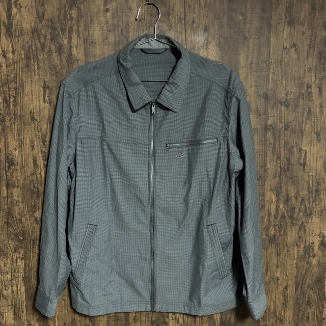 C45◇Crocodile | クロコダイル ジップアップブルゾン グレー系 メンズ Lサイズ 中古品拍卖