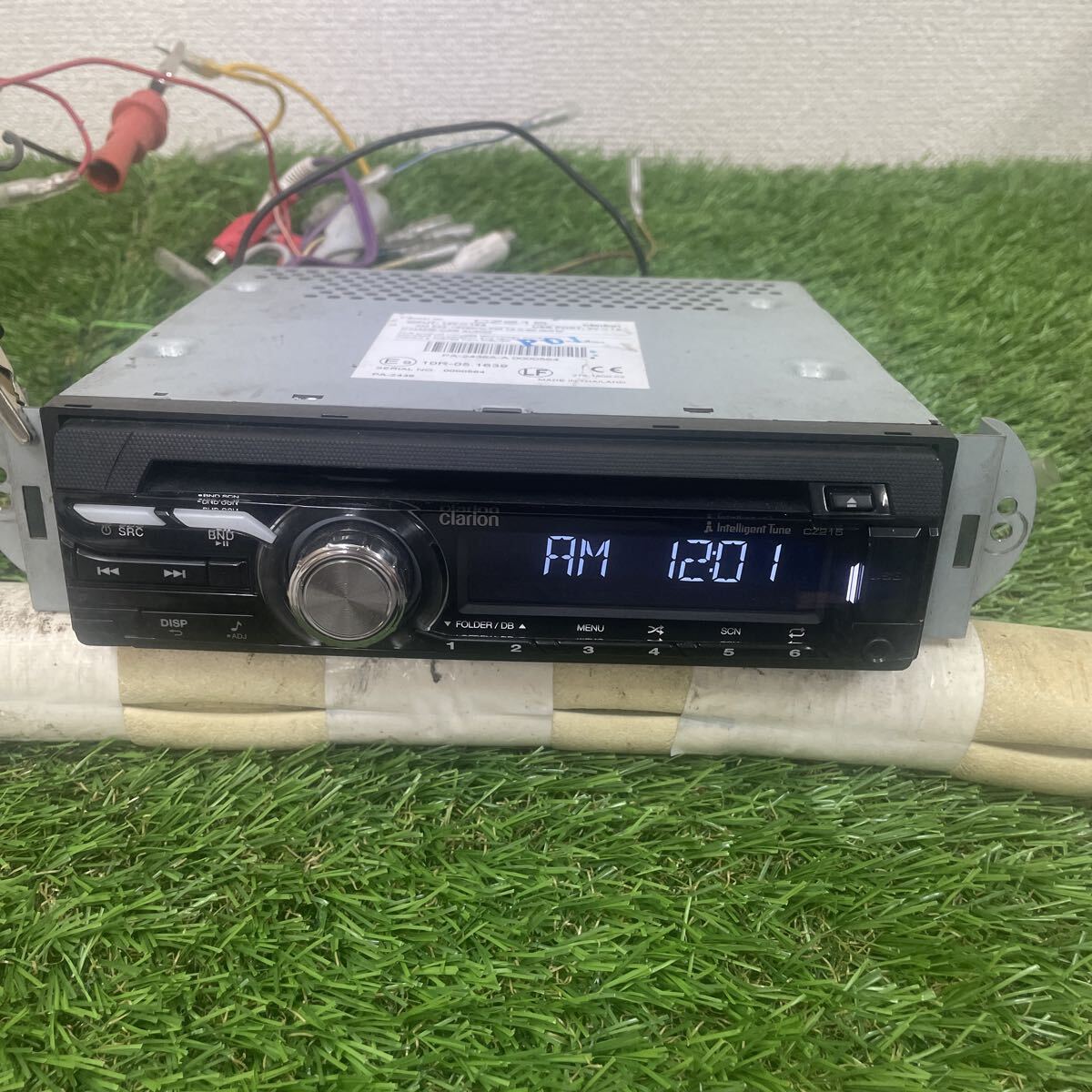 D2312-3 クラリオン CZ215 CD1DIN CD/USB/AUX動作確認済み (446)拍卖