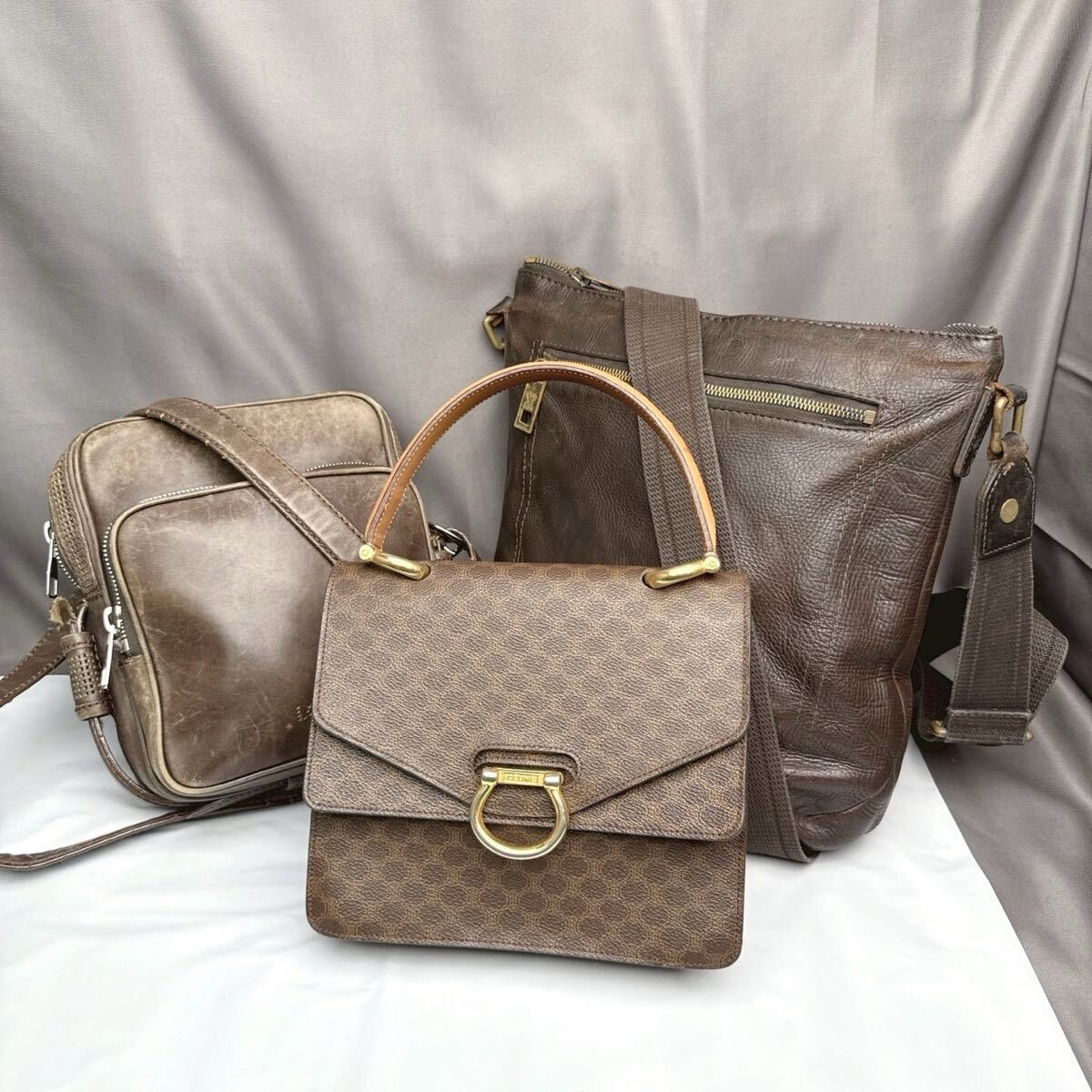 A346 【3点まとめ売り】 ルイヴィトン セリーヌまとめ ユタ マカダム バッグまとめ拍卖