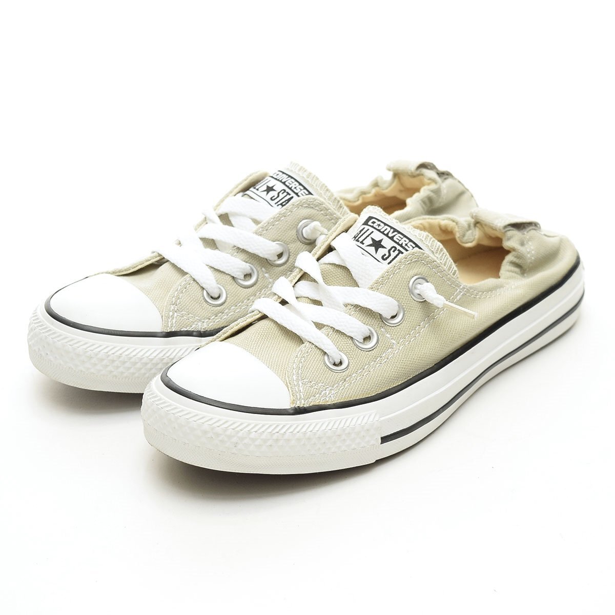 ◇567142 CONVERSE コンバース スニーカー ALL STAR CHUCK TAYLOR サイズ23.0cm キャンバス レディース グレー拍卖