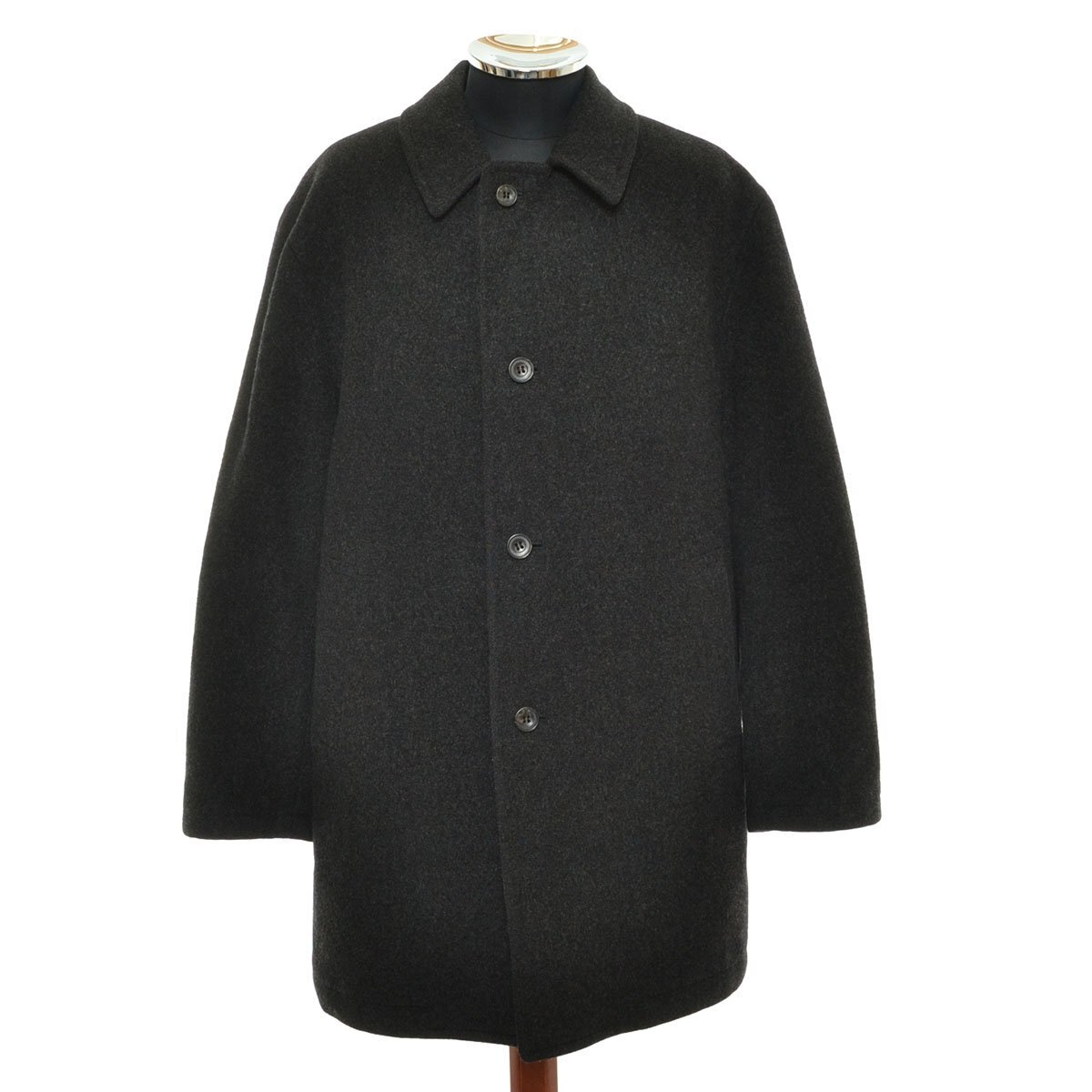 ◆566528 NEW YORKER ニューヨーカー ◇ステンカラーコート サイズM メンズ ブラック(ダークグレー)拍卖