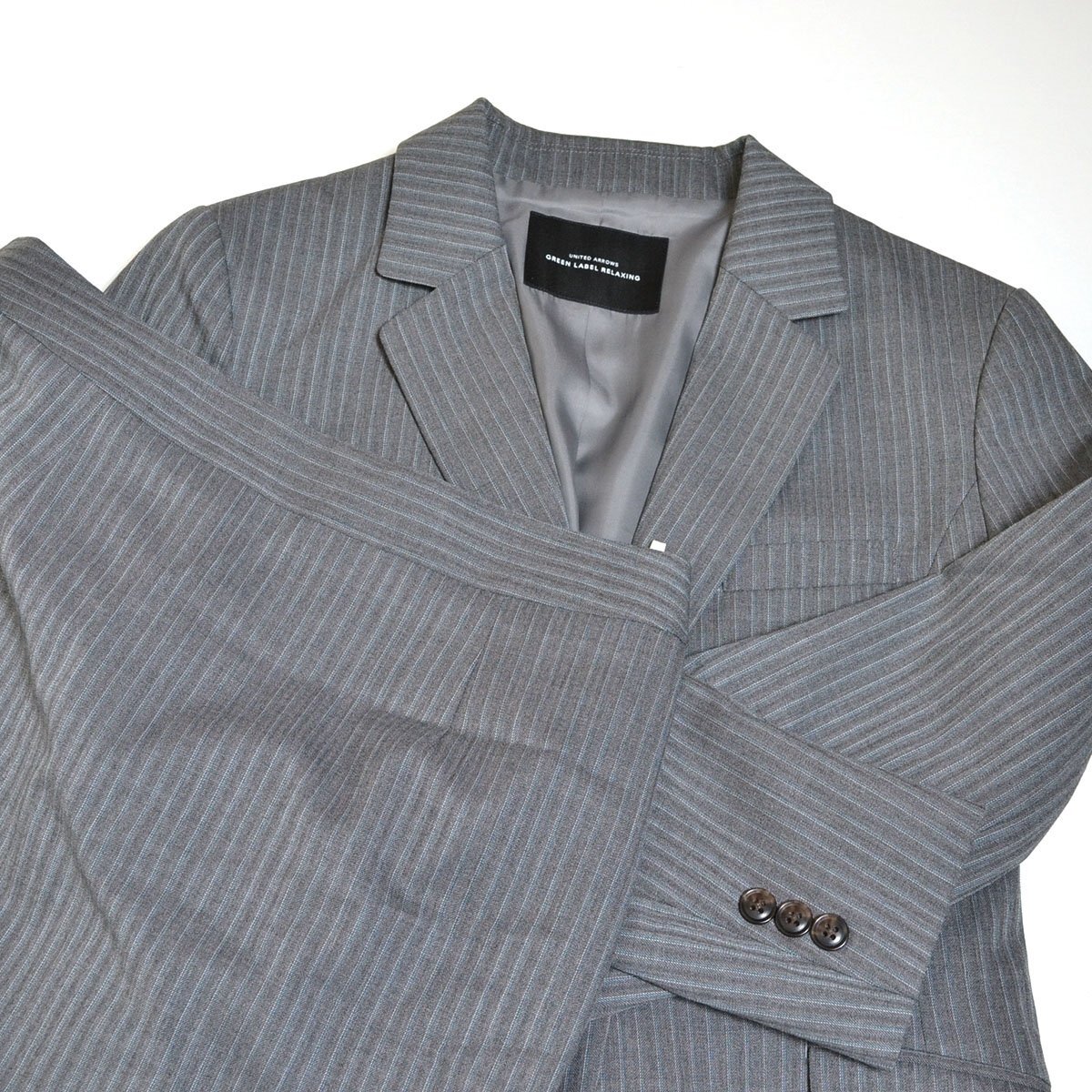 ◇516475 GLR ユナイテッドアローズ UNITED ARROWS ◆上下セットアップ テーラードジャケット スカート サイズ40 レディース グレー拍卖