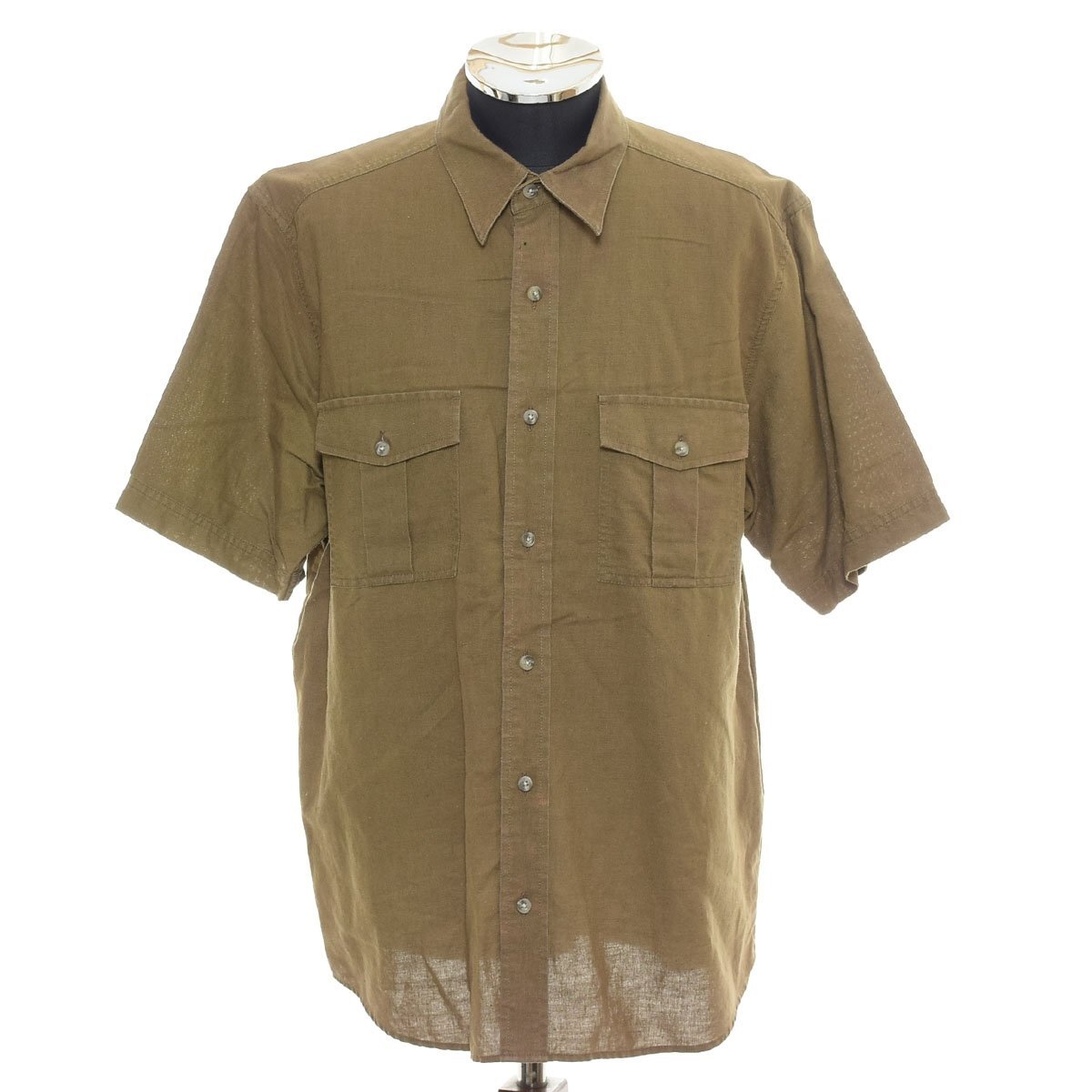 ◆562087 Eddie Bauer エディーバウアー ◇半袖 ワークシャツ サイズM メンズ カーキ拍卖