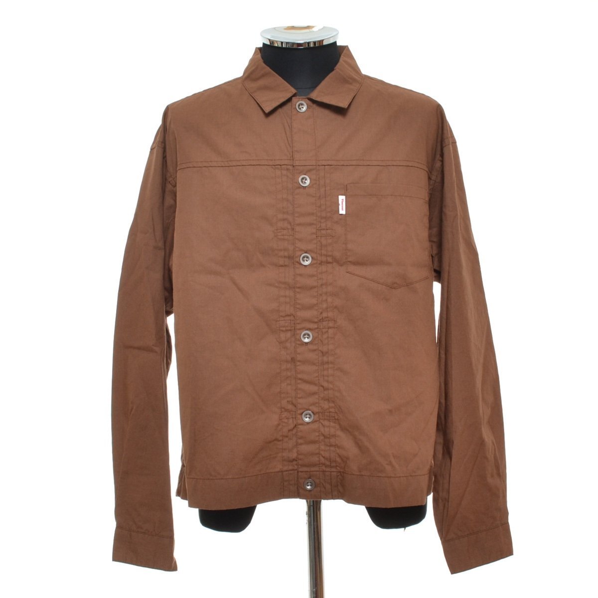 ◆322411 未使用品 Vincent et Mireille ヴァンソン エ ミレイユ シャツジャケット G-SHIRTS ジーシャツタイプライター サイズ40 メンズ拍卖