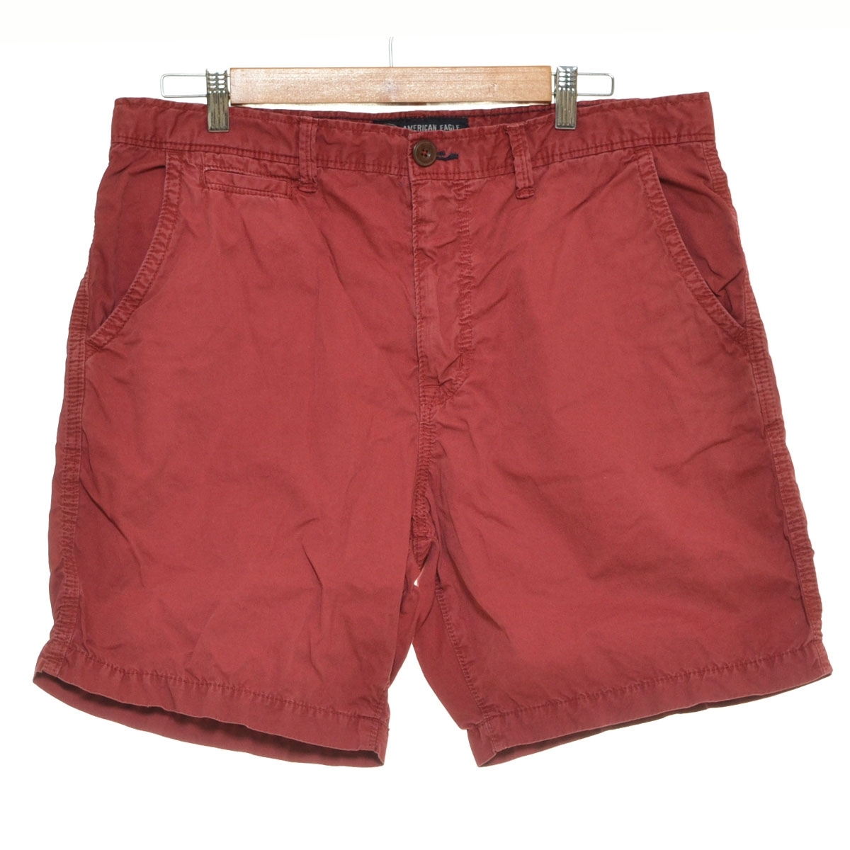 〇562092 AMERICAN EAGLE アメリカンイーグル ○ハーフパンツ サイズW36 メンズ レッド拍卖