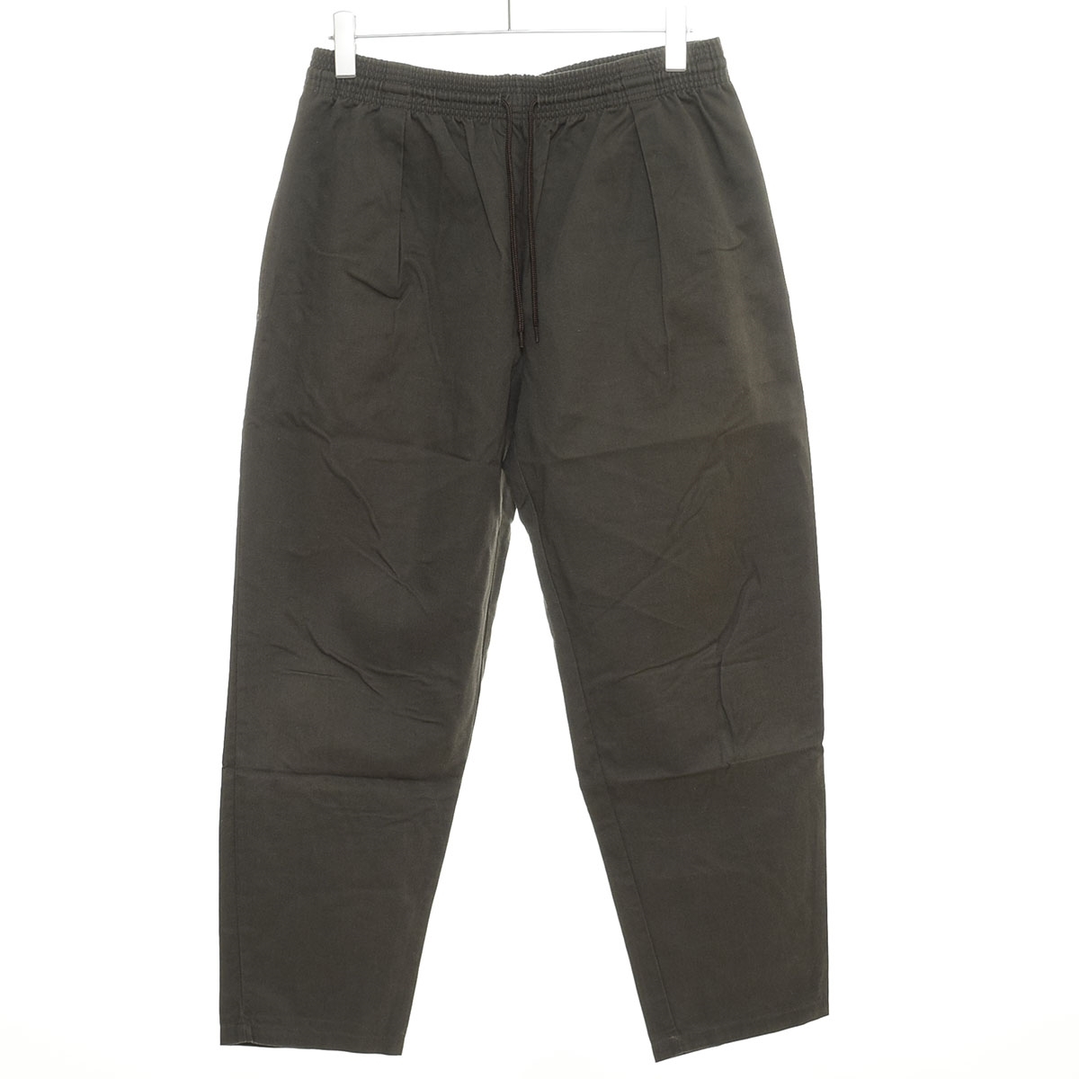 〇534978 FREAK'S STORE フリークスストア ◯イージーパンツ シェフパンツ タック プリーツ 201-1434 サイズM メンズ モスグリーン 無地拍卖