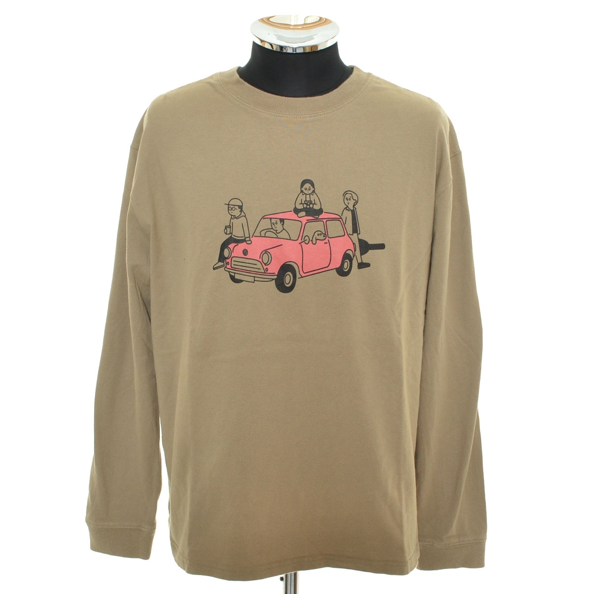 〇540839 GLR UNITED ARROWS ユナイテッドアローズ ◯長袖 Tシャツ SEIJI MATUMOTO 松本セイジ サイズM メンズ ベージュ拍卖