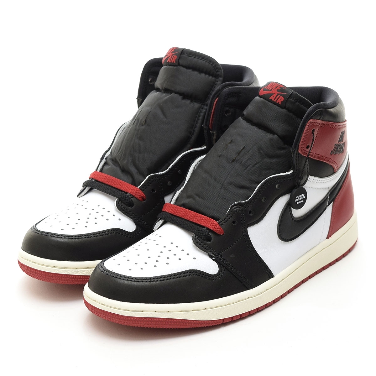 ●566136 未使用品 NIKE ナイキ スニーカー ●Air Jordan 1 Retro High Black Toe Reimagined DZ5485-106 サイズ27.5cm メンズ拍卖