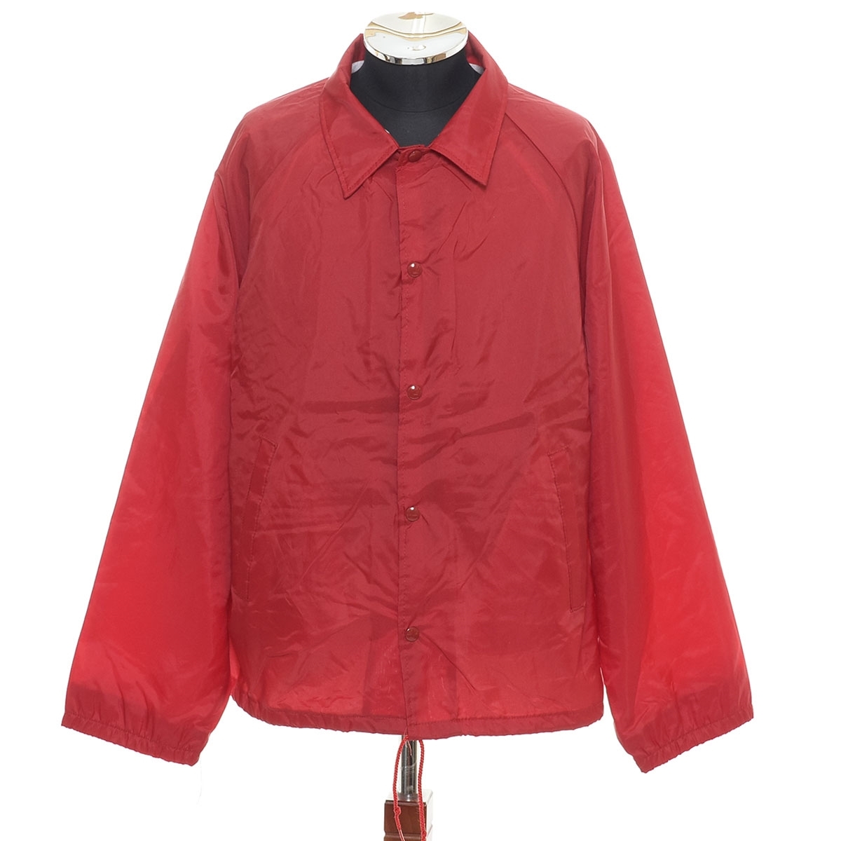 ●562274 AUBUAN ●コーチジャケット USA製 ヴィンテージ サイズL メンズ レッド拍卖