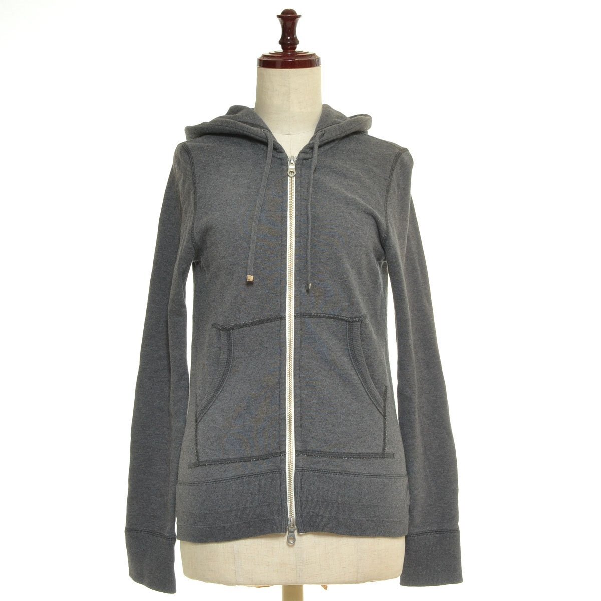 ◇562673 Ron Herman ロンハーマン パーカー ◇パイルスウェットジップPK サイズXS レディース 日本製 グレー拍卖