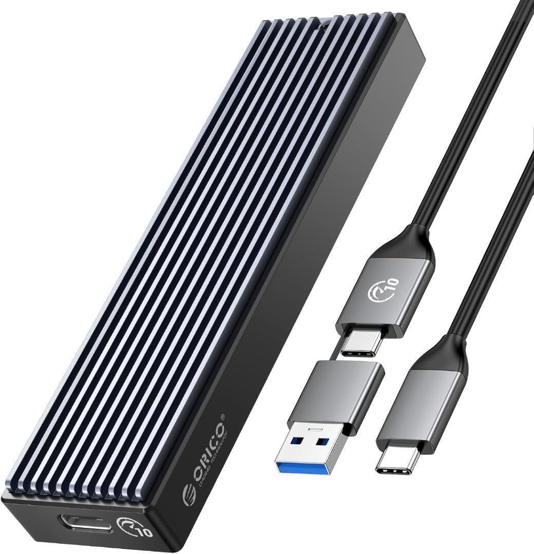 ORICO M.2 NVMe SSD 外付けケース USB 3.2 Gen2 10Gbps高速データ転送 NVMe/PCIE 対応2230/2242/2260/2280 SSD ケース M2 SSD 外付けケース拍卖