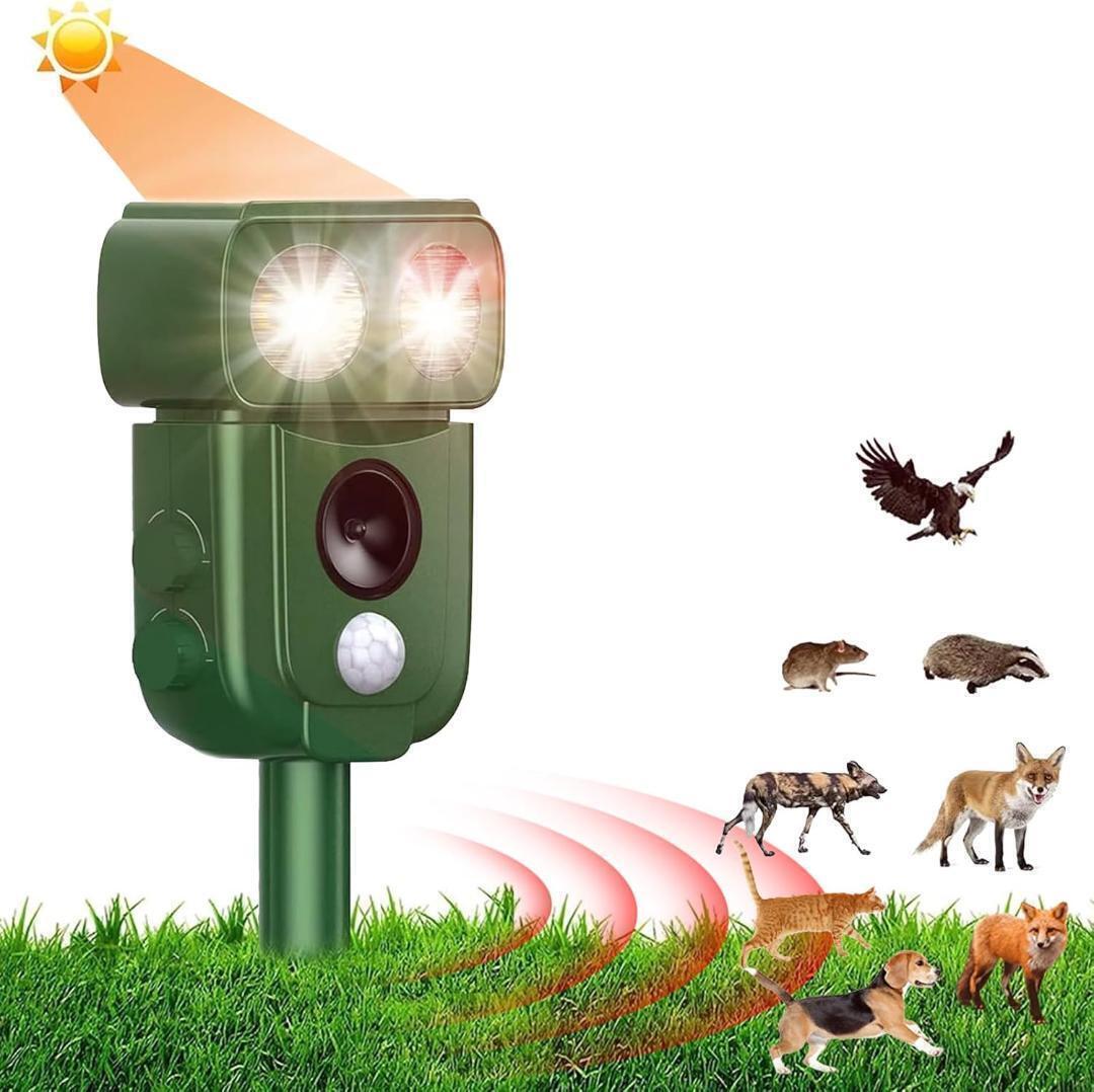 xunbida 動物撃退器 猫よけ【2025アップグレード版・害獣対策器】超音波 警報音 鳥よけ 動物撃退機 害獣撃退 猫退治 犬よけ拍卖