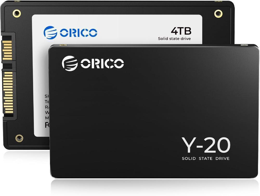 ORICO Y20 4TB 内蔵型SSD 2.5インチ 7mm 3D NAND採用 SATAIII 6Gb/s 最大読込:500MB/s (R:500MB/s、W:450MB/s) PS4動作確認済み拍卖
