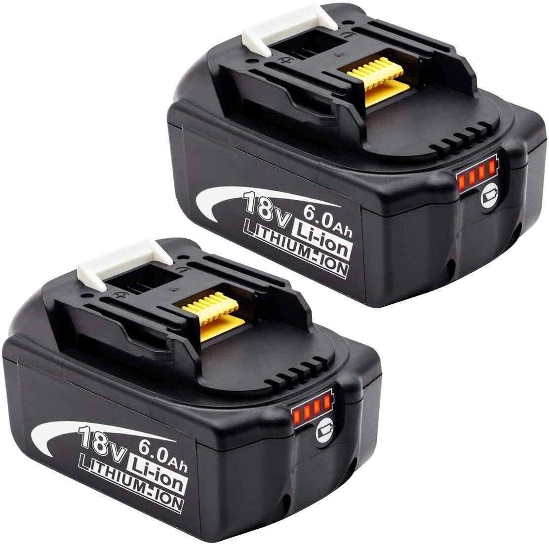 マキタ 互換バッテリー 6.0Ah 18V 一個のみ BL1830 BL1850 BL1860対応 対応 残量表示付き PSE取得済み拍卖