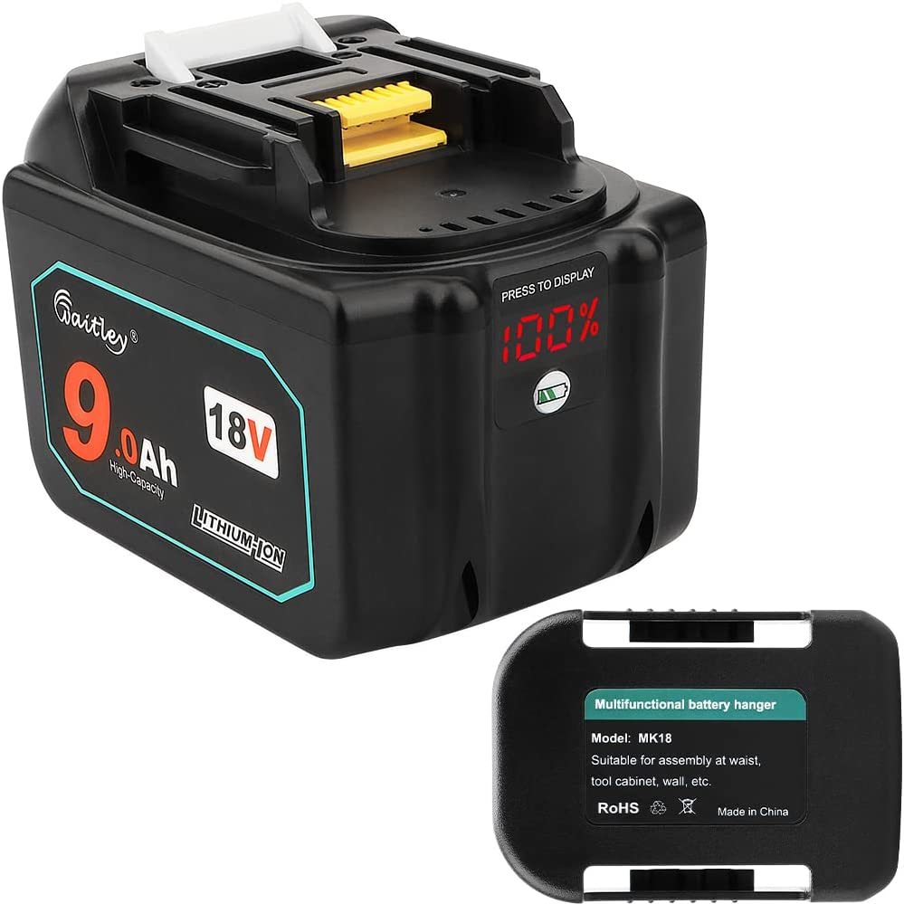 Waitley 18V 互換 マキタバッテリー 9.0Ah 大容量9000mAh BL1840 BL1850 BL1860 BL1890 対応 互換電池拍卖
