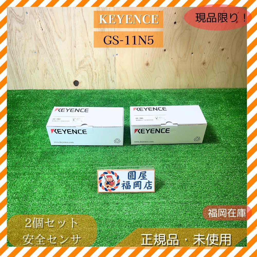 KEYENCE GS-11N5 2個セット 非接触 セーフティドアセンサ 標準タイプ NPN ケーブル引出し 5m OSSD出力×2 AUX出力 IP65/IP67/IP69K SIL3拍卖