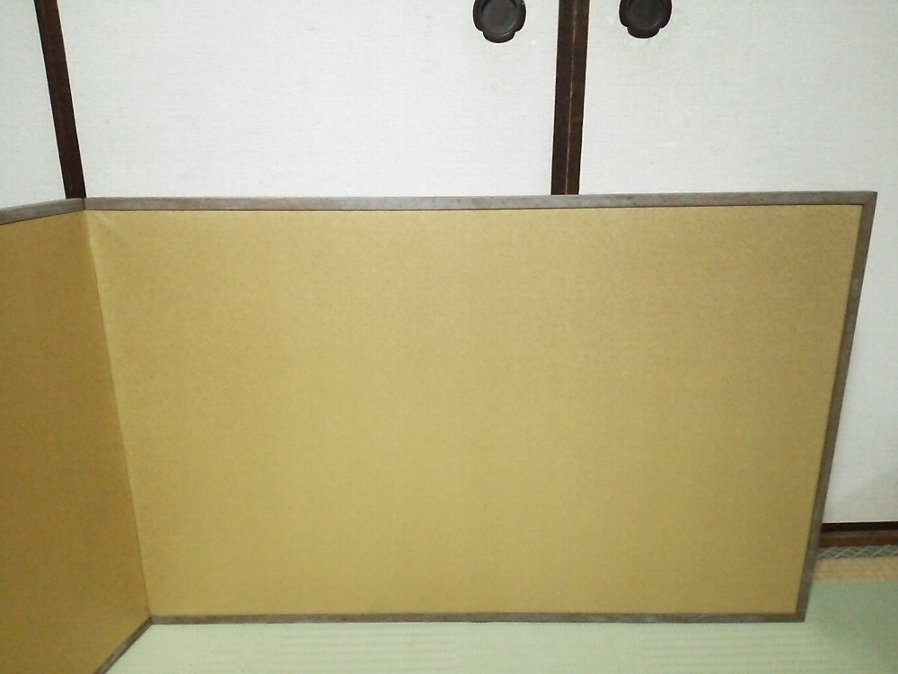 ★【一美堂】★茶道具★金銀砂子★『風炉先屏風』★桜形の貼直し★紙箱付★拍卖