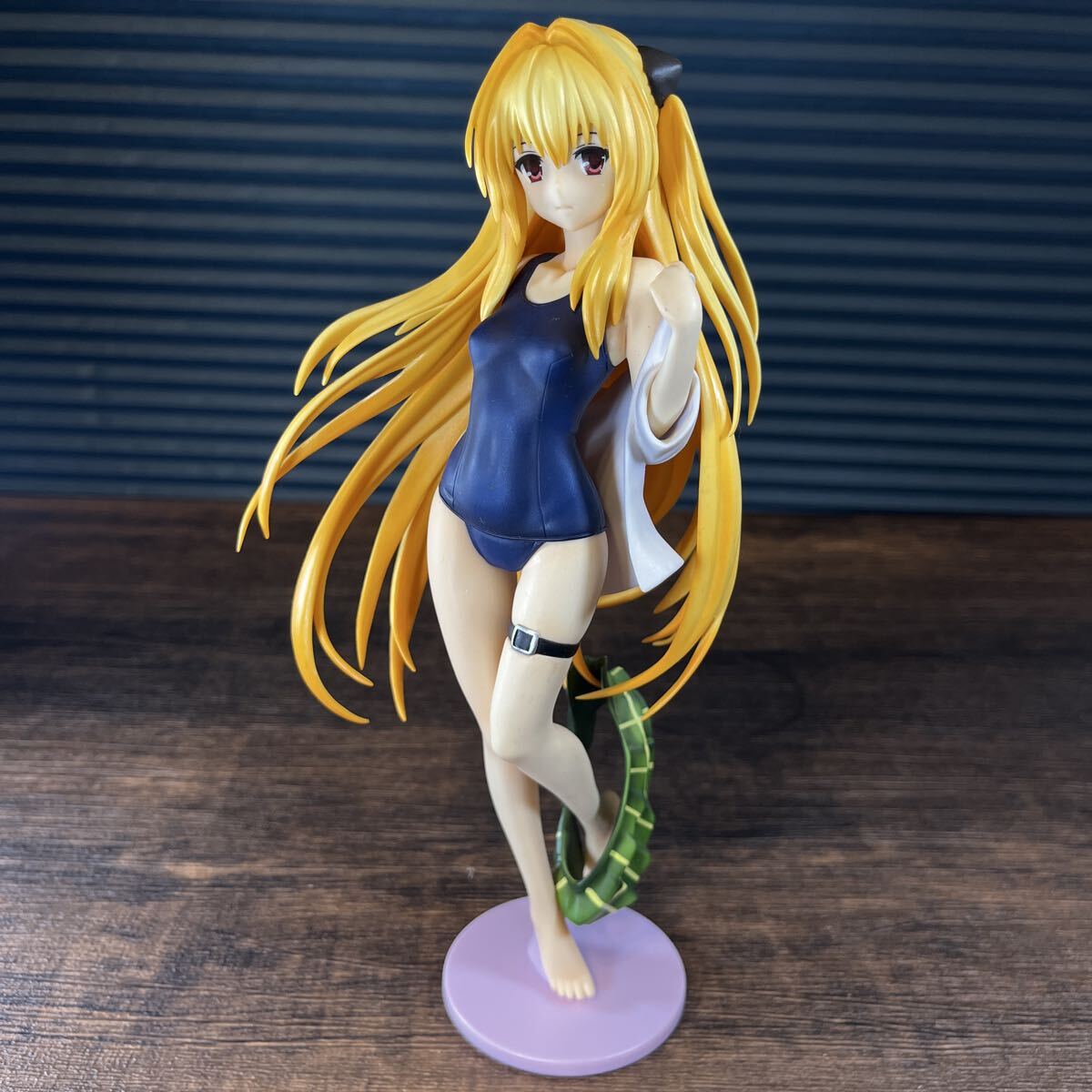 1円スタート 金色の闇 スクール水着 フィギュア To LOVEる とらぶる ダークネス 1/7 塗装済み完成品 ドール 人形拍卖