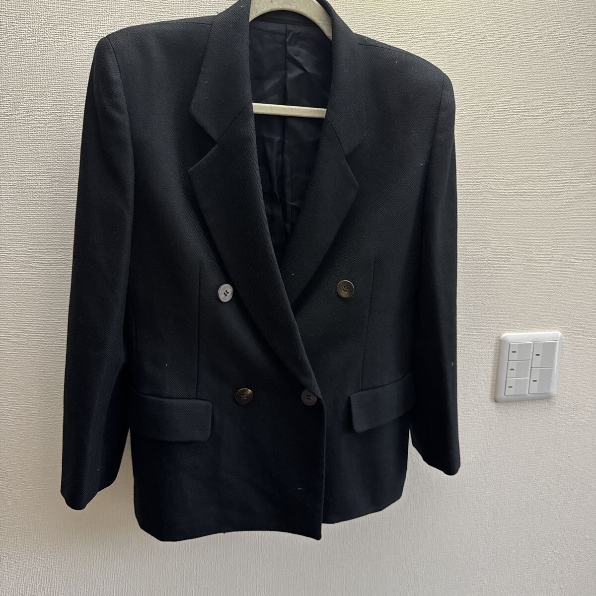 バーバリー ジャケット ネイビー ダブル拍卖