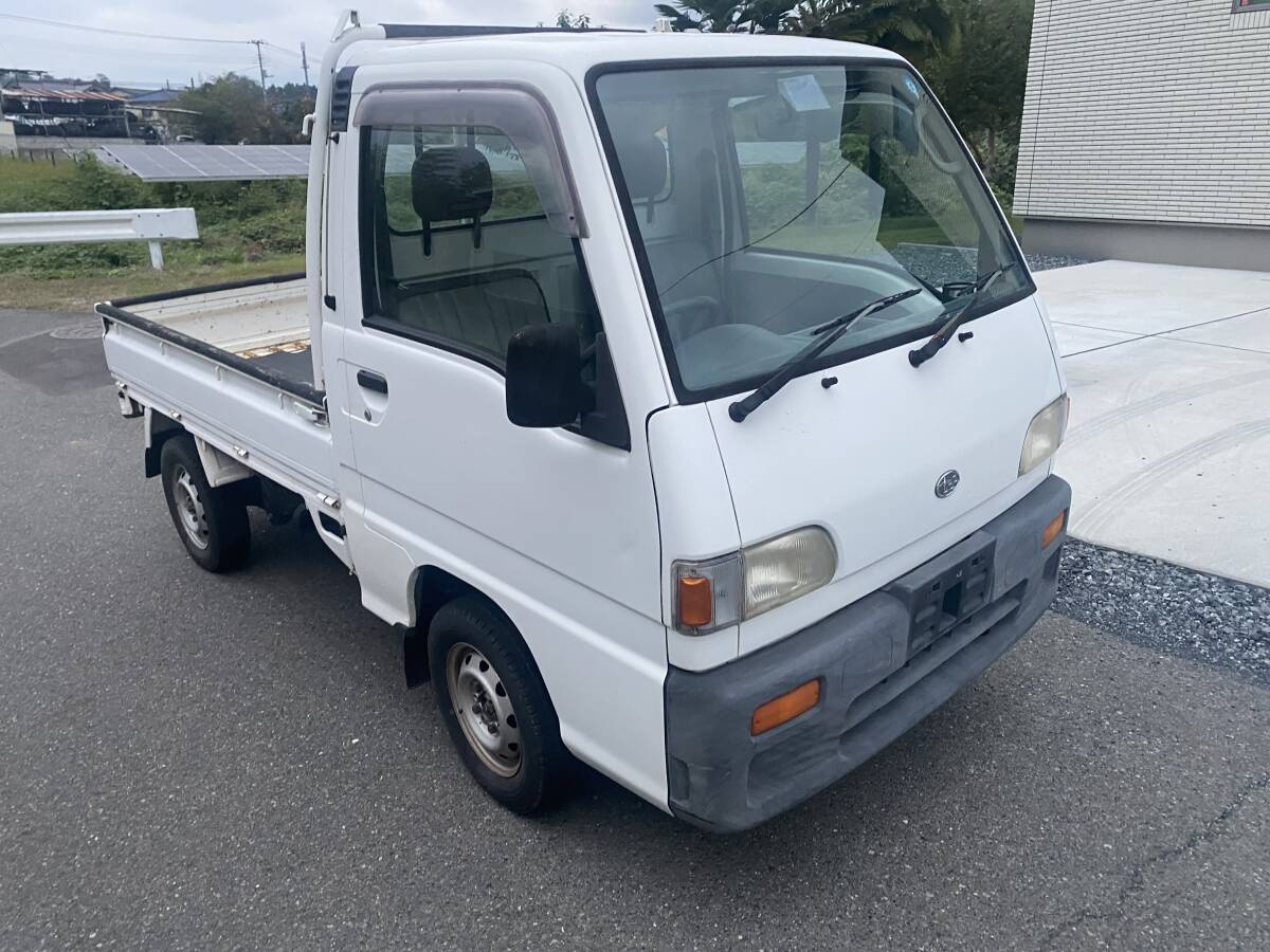 売り切り出品 H10年式 サンバー トラック KS4 4WD エアコン付き 走行 72450KM 拍卖