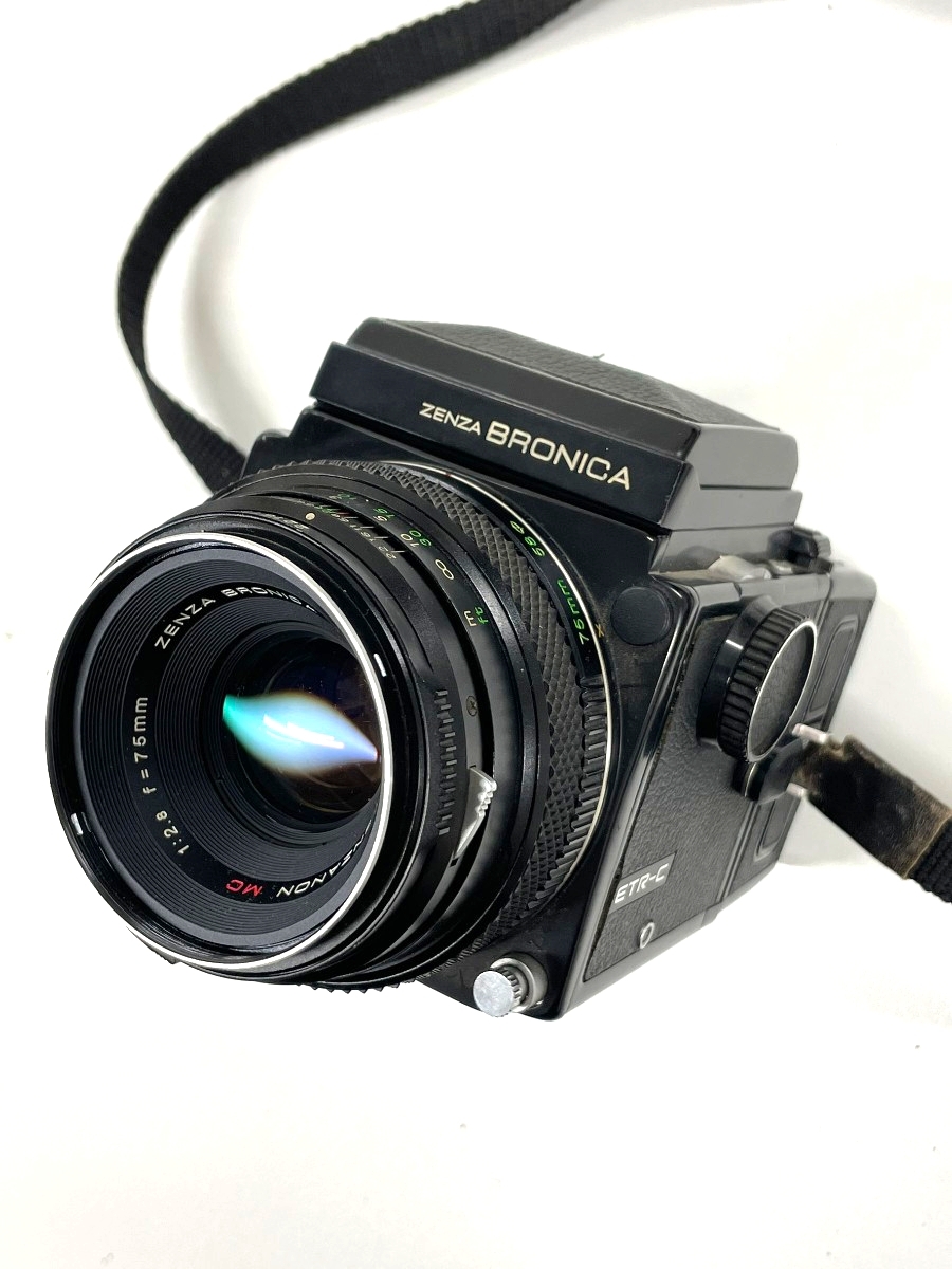 1円スタート ZENZA BRONICA ゼンザ ブロニカ ETR-C 中判フィル厶カメラ ボディ ZENZANON MC 1:2.8 f=75mm 動作未確認 ジャンク【K001042】拍卖