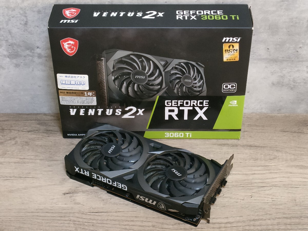 NVIDIA MSI GeForce RTX3060Ti 8GB VENTUS 2X OC 【グラフィックボード】拍卖
