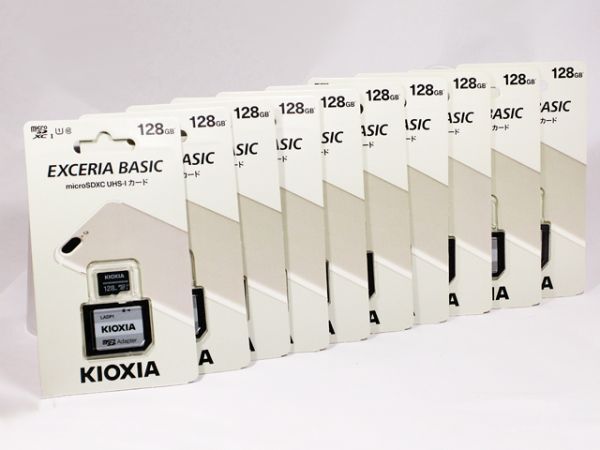 ■ KIOXIA microSDXCカード EXCERIA BASIC 128GB 10枚セット (KMSDER45N128G)拍卖