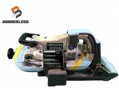 ☆中古品☆HITACHI 日立工機 100V 120mm ロータリーバンドソー CB12VA2 ライト付き 帯鋸切断機 鉄工 金属加工 116052116052拍卖