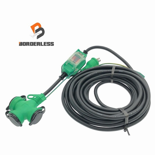 ☆未使用品☆NICHIDO 日動工業 防雨型ポッキン延長ブレーカー PBW-EK10-T 過負荷漏電保護兼用 10m114524拍卖