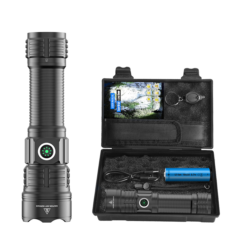 懐中電灯 LED 強力 20000ルーメン ハンディライト 充電式 電池式 USB 軍用 防災 登山 アウトドア キャンプ フラッシュライト 防水 耐衝撃拍卖