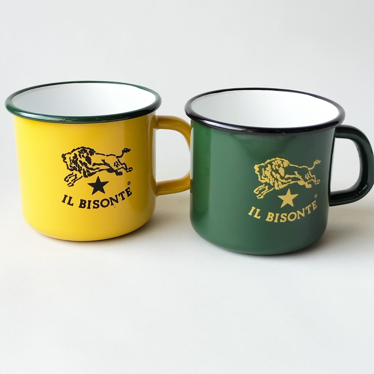 IL BISONTE イルビゾンテ ホーロー マグカップ ペア拍卖