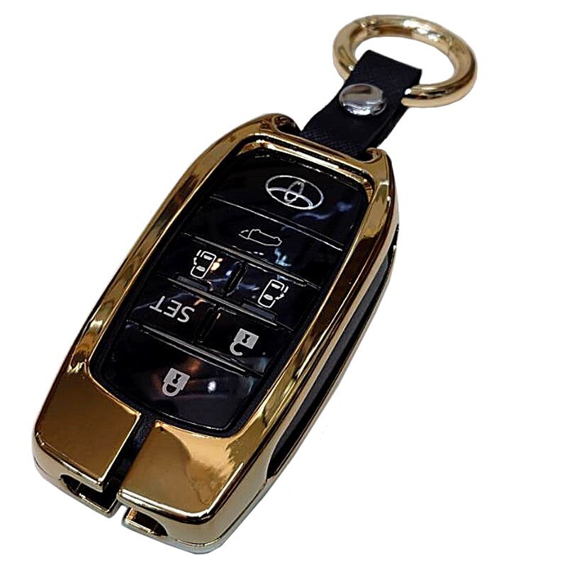 即決新品/トヨタ車用 メタル スマートキーケース キーカバー (ゴールド) 新型アルファード ヴェルファイア 40系 アクア 130系(MXPK)拍卖