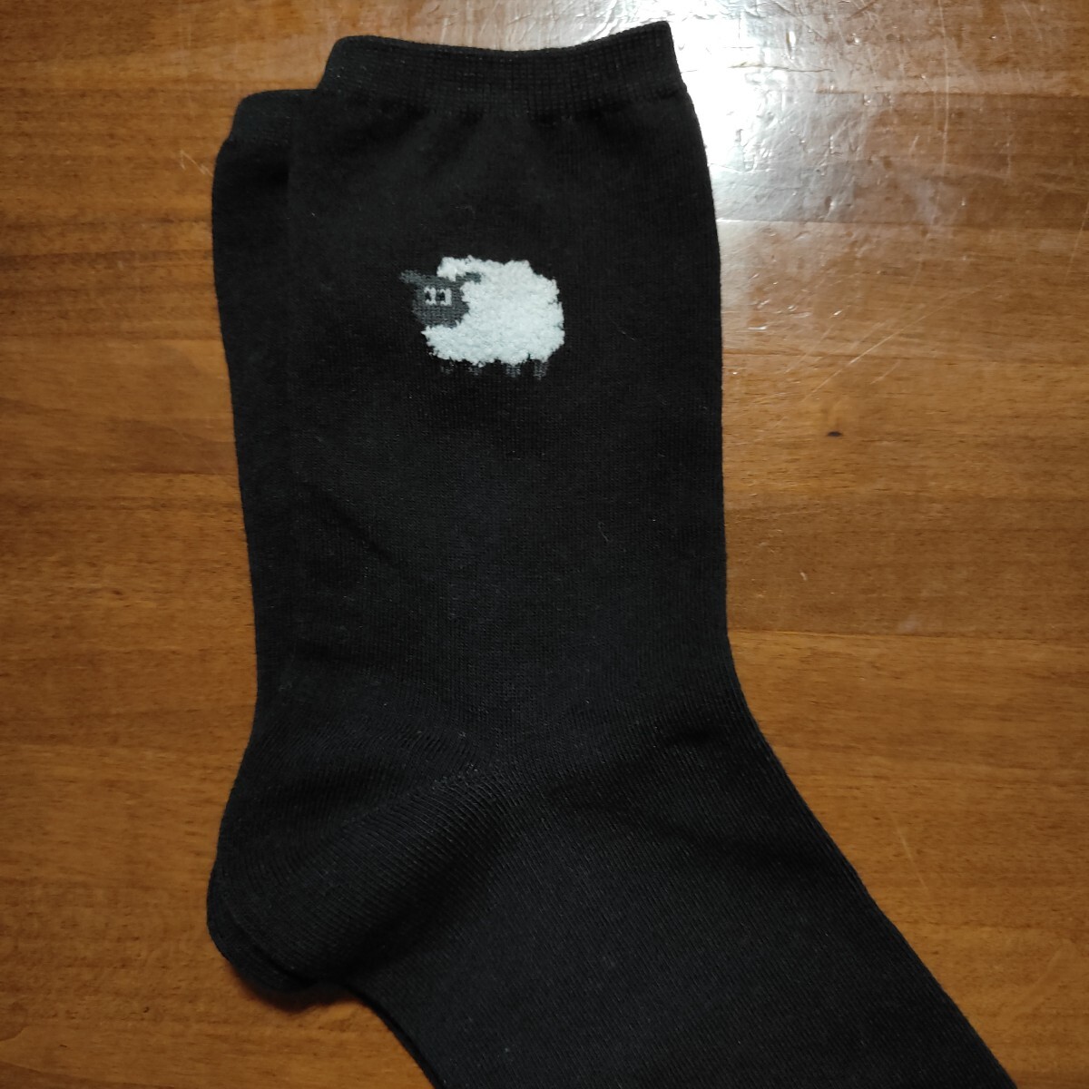 韓国服・韓国製品 靴下新品未使用!レディース23〜25cm 黒 ソックス拍卖