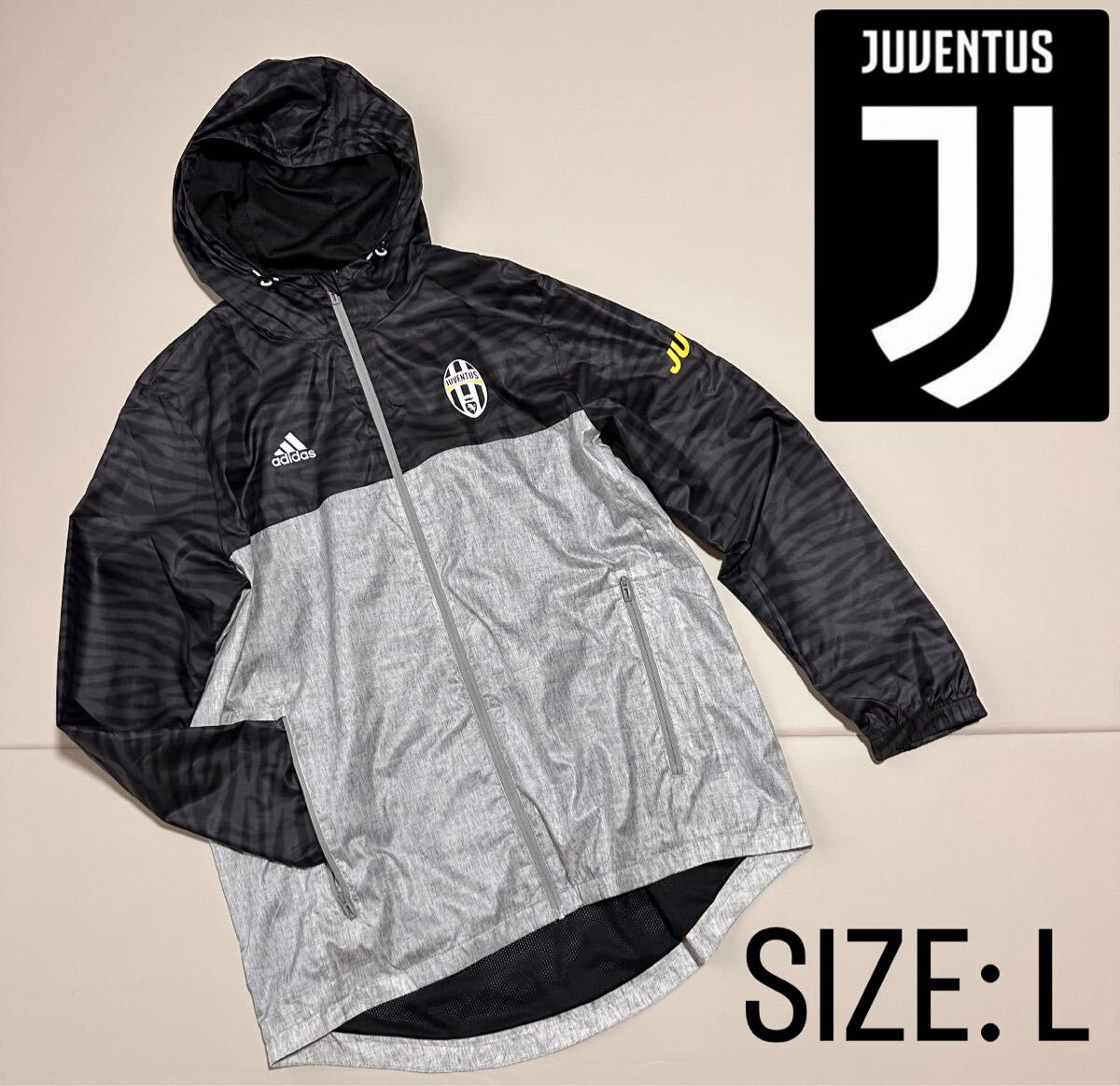 *極美品【アディダス】ユベントス オフィシャルフーディー Lサイズ拍卖