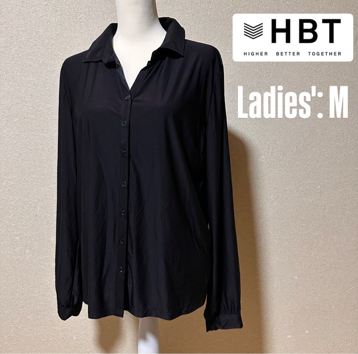 【HBT】レディース 長袖ブラウス シャツ Mサイズ拍卖