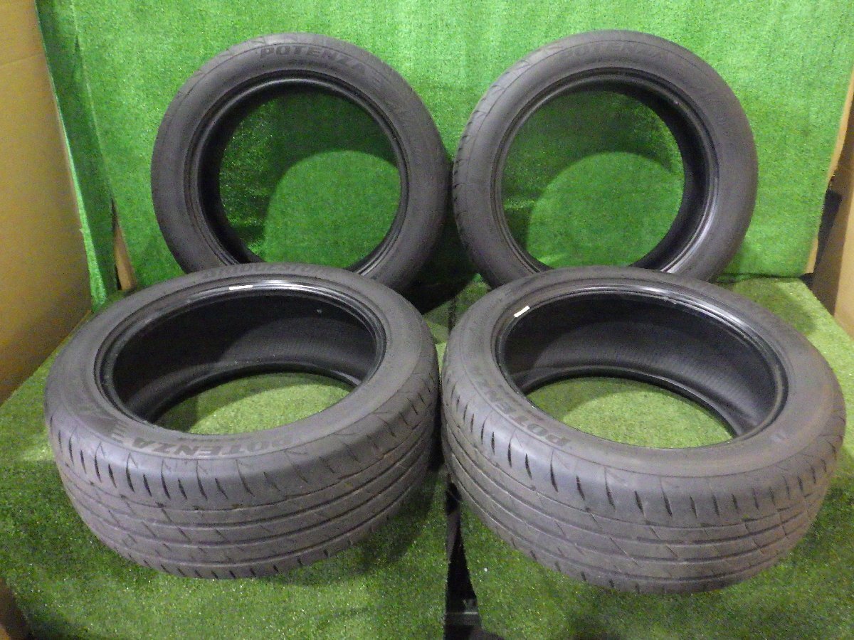 ◆ 2023年製 バリ溝 タイヤ 17インチ 4本 セット BS ブリヂストン ポテンザ POTENZA RE004 225/50R17 中古 J69 ◆拍卖