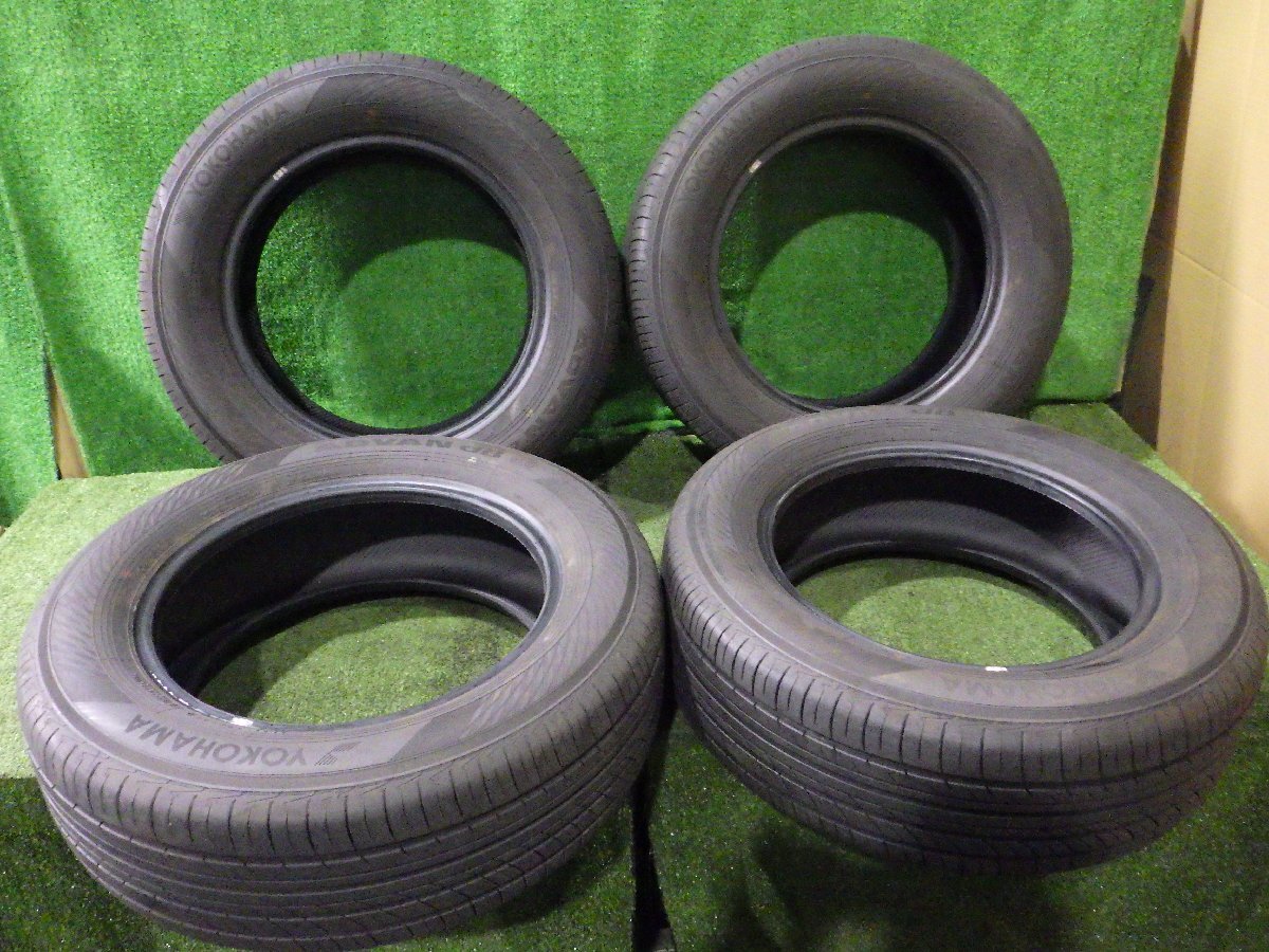 ◆ 2023年製 バリ溝 タイヤのみ 16インチ 4本 セット ヨコハマタイヤ YOKOHAMA ADVAN db V552 215/60R16 中古 J83 ◆拍卖