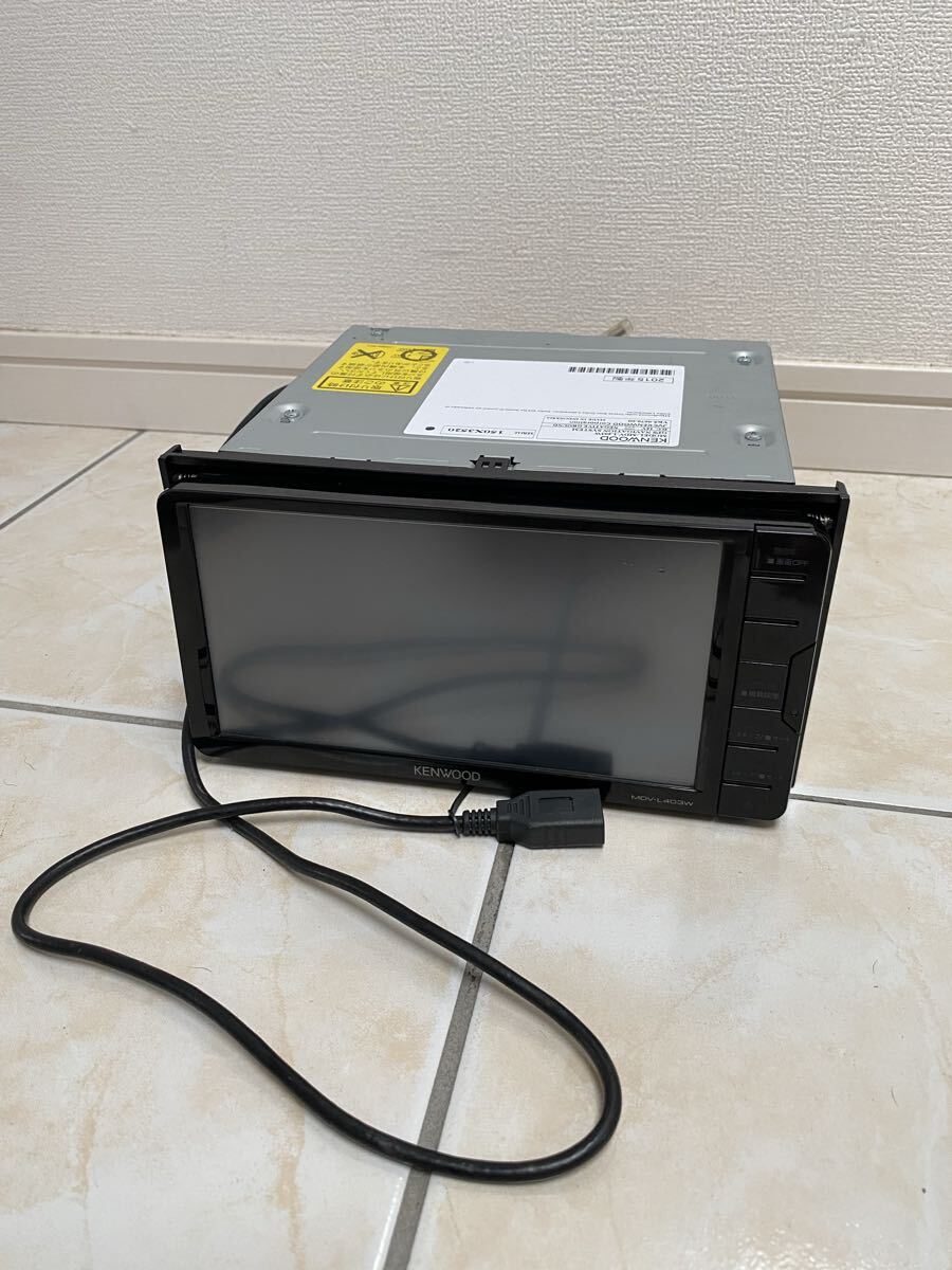 【中古】KENWOOD ケンウッド カーナビ メモリーナビ MDV-L403W USBコード付き拍卖