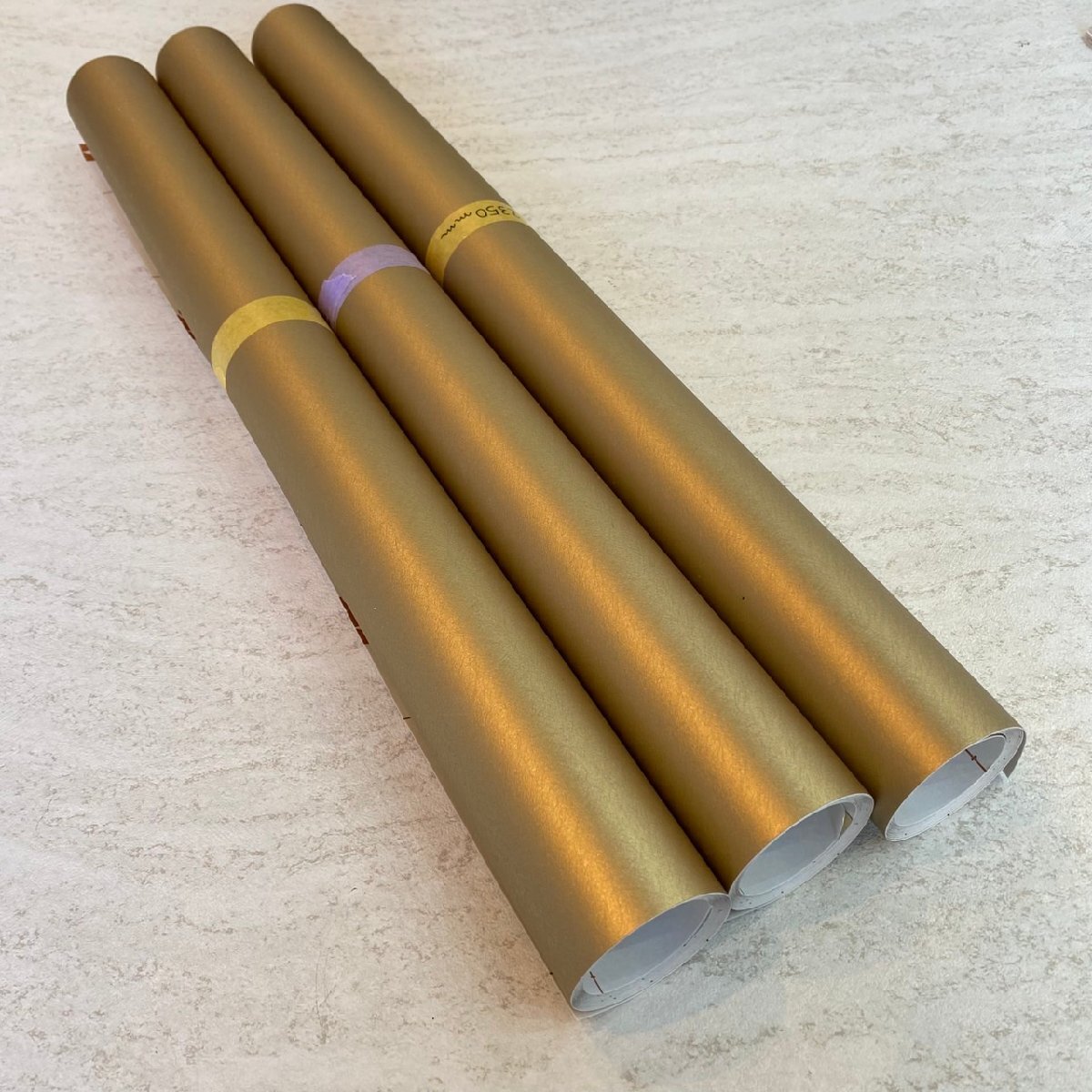 ダイノックシート 化粧シート 3M サイズ550×2350mm 3本セット ゴールド系 D23拍卖