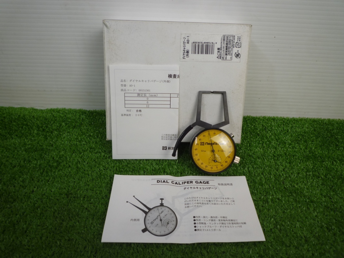 未使用品【 新潟精器 / SK 】AO-1 外側用ダイヤルキャリパーゲージ 0-12mm ※外箱に記載あり拍卖