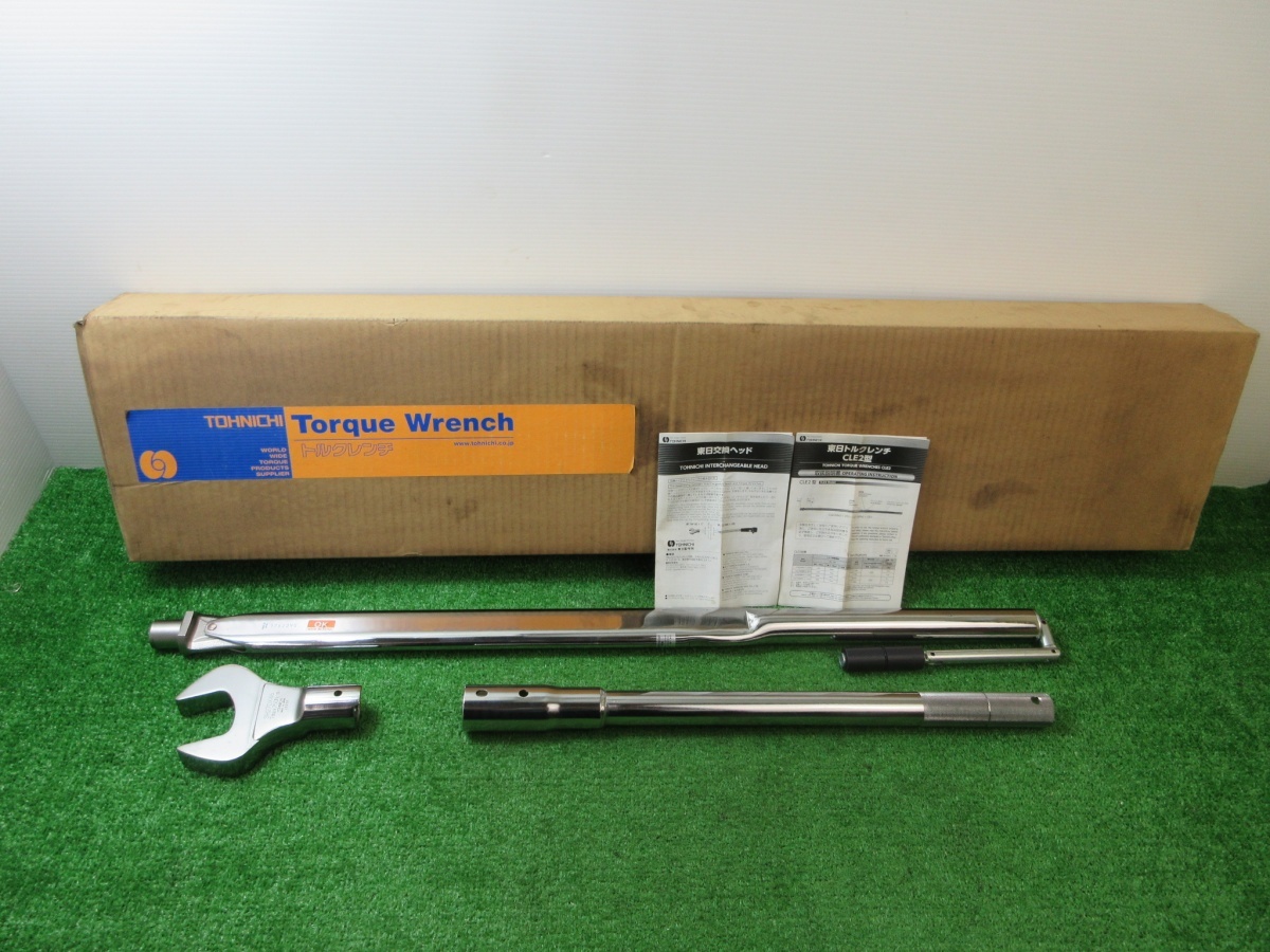 美品・未校正【 東日 / TONICHI 】CLE750N2×27D プレセット型トルクレンチ 150~750N トルクヘッド付き拍卖